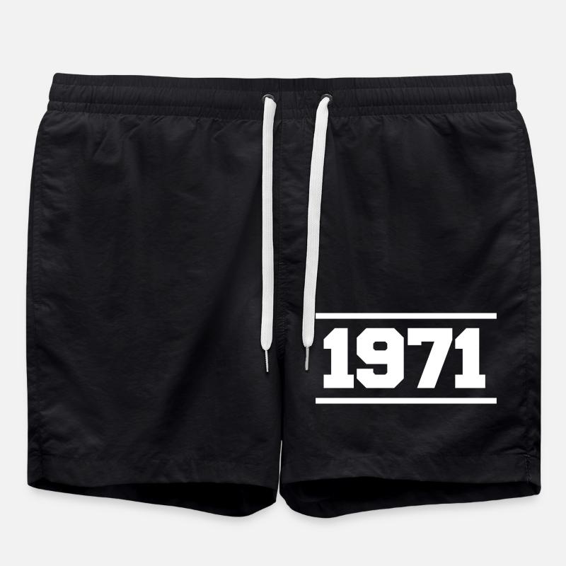 1971 Cadeau rétro 1971 - Short de bain - noir