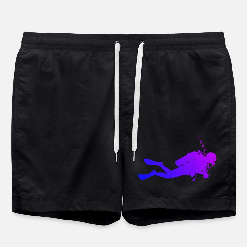 tauchen Power Diving Design - Badeshorts - Schwarz