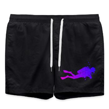 Great diving gift for diving - Swim Trunks - black - Front - AI Model Male 185 light (185cm)