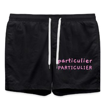PARTICULIER PARTICULIER ! - Short de bain - noir - Devant - AI Model Male 185 light (185cm)