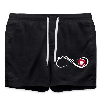 Cycling ball, cycleball, indoor cycling - Swim Trunks - black - Front - AI Model Male 185 light (185cm)