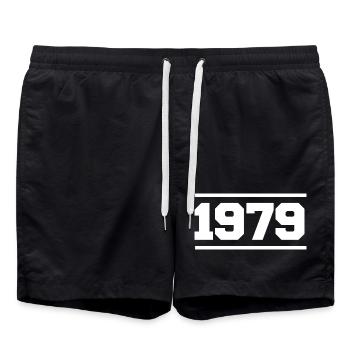 1979 Cadeau rétro 1979 original 1979 - Short de bain - noir - Devant - AI Model Male 185 light (185cm)