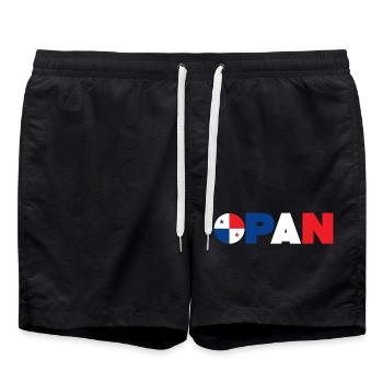 Panama - Short de bain - noir - Devant - AI Model Male 185 light (185cm)