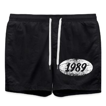 Temps libre 1989 - Short de bain - noir - Devant - AI Model Male 185 light (185cm)
