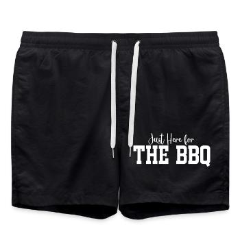 Je suis juste là pour le barbecue - Short de bain - noir - Devant - AI Model Male 185 light (185cm)