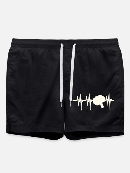 Heartbeat Broccoli - Swim Trunks - black
