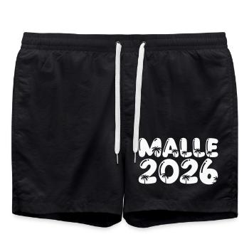 Malle 2026 - Short de bain - noir - Devant - AI Model Male 185 light (185cm)