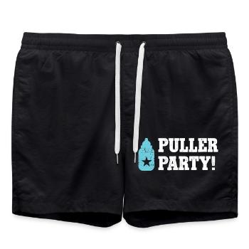 Fête de tireurs Bière bébé Bébé Baby Baby Shower Papa - Short de bain - noir - Devant - AI Model Male 185 light (185cm)