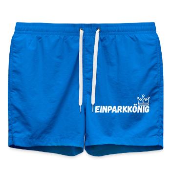 Einparkkonig_schwarz - Swim Trunks - cobalt blue - Front