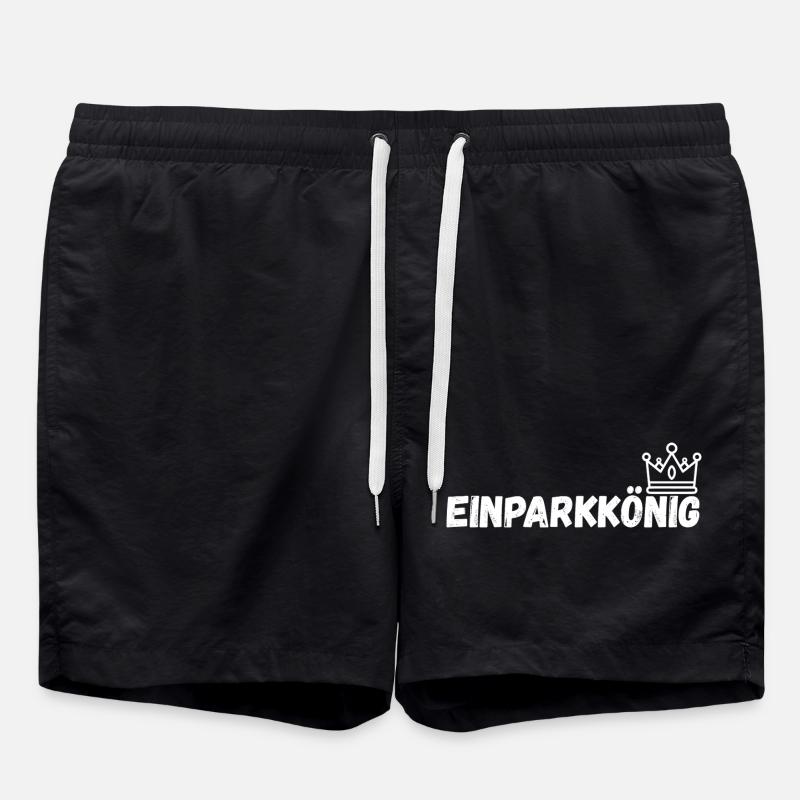 Einparkkonig_schwarz - Badeshorts - Schwarz