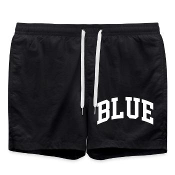 Blue - Swim Trunks - black - Front - AI Model Male 185 light (185cm)