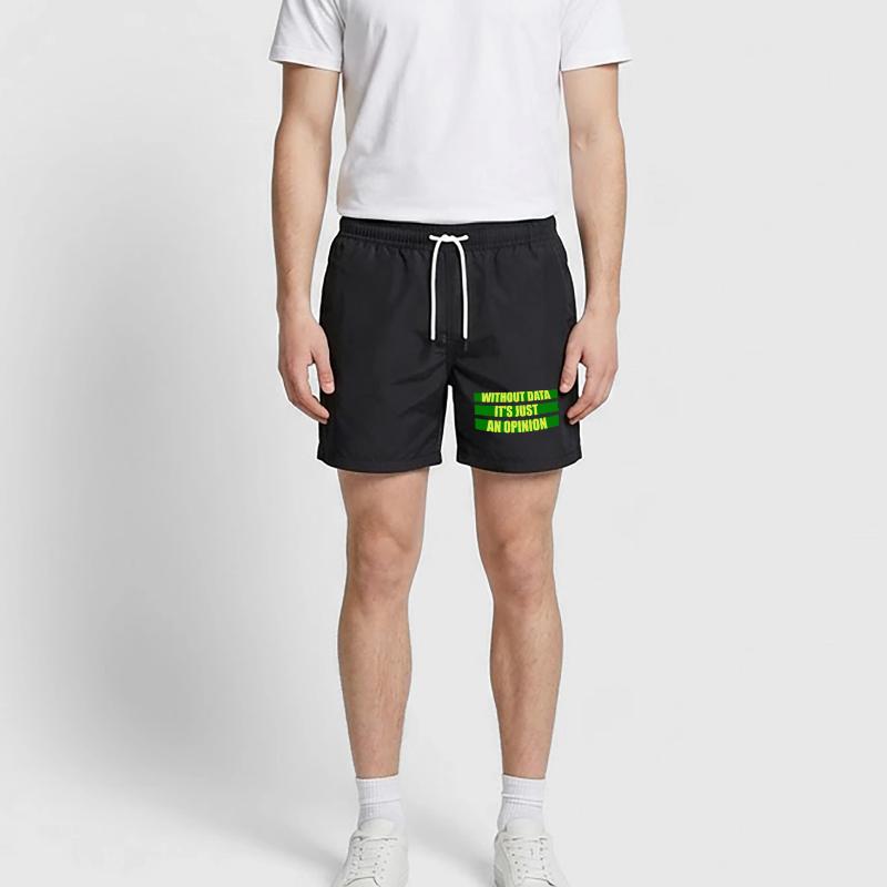 Without Data It's Just An Opinion Statistics Nerd Swim Trunks