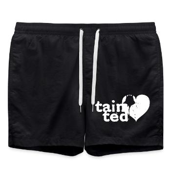 tainted love inspired by Soft C - Badeshorts - Schwarz - Vorne - AI Model Male 185 light (185cm)