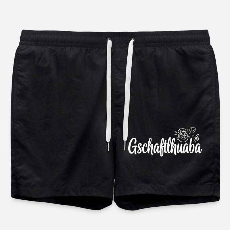 Gschaftlhuaba – Bavarian know-it-all - Swim Trunks - black