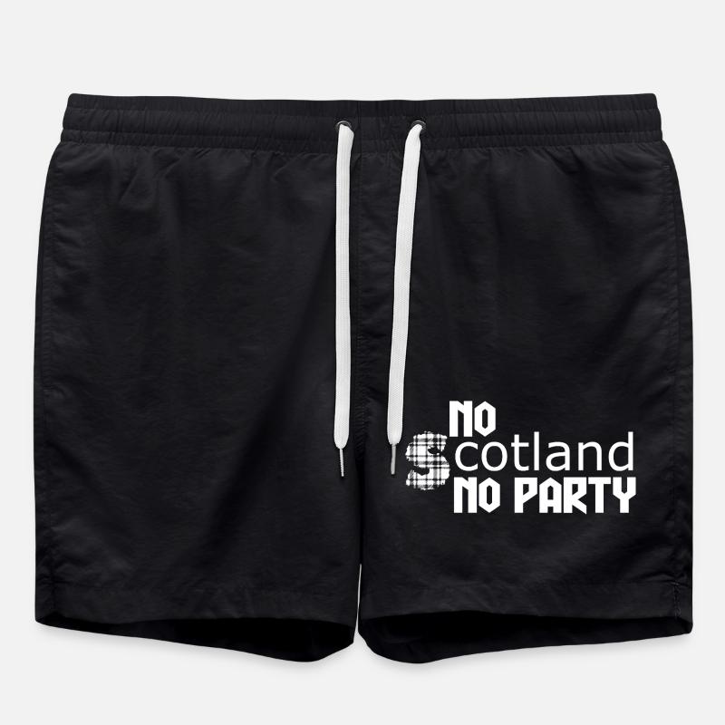Bold Celtic Text Art - Swim Trunks - black