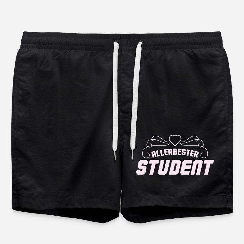 Best Student Retro Badge - Swim Trunks - black