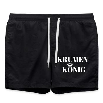 Crumbs King - Swim Trunks - black - Front - AI Model Male 185 light (185cm)
