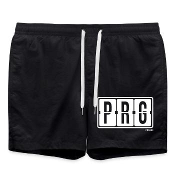 Prag PRG, City Souvenir T-shirt, Tasse, Mütze, Cap - Badeshorts - Schwarz - Vorne - AI Model Male 185 light (185cm)