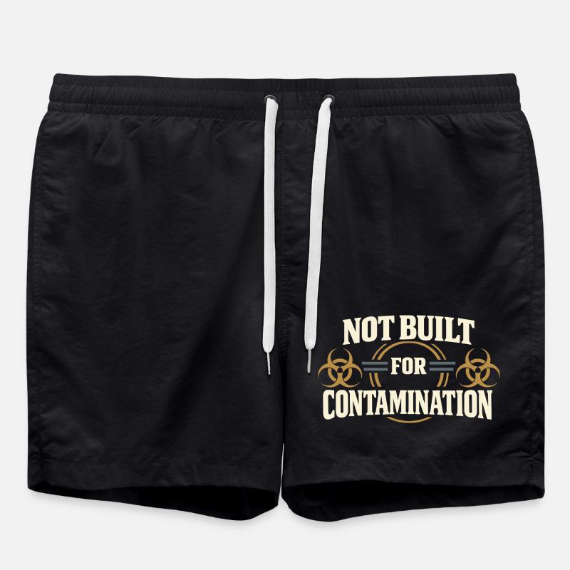 microbiology - Swim Trunks - black
