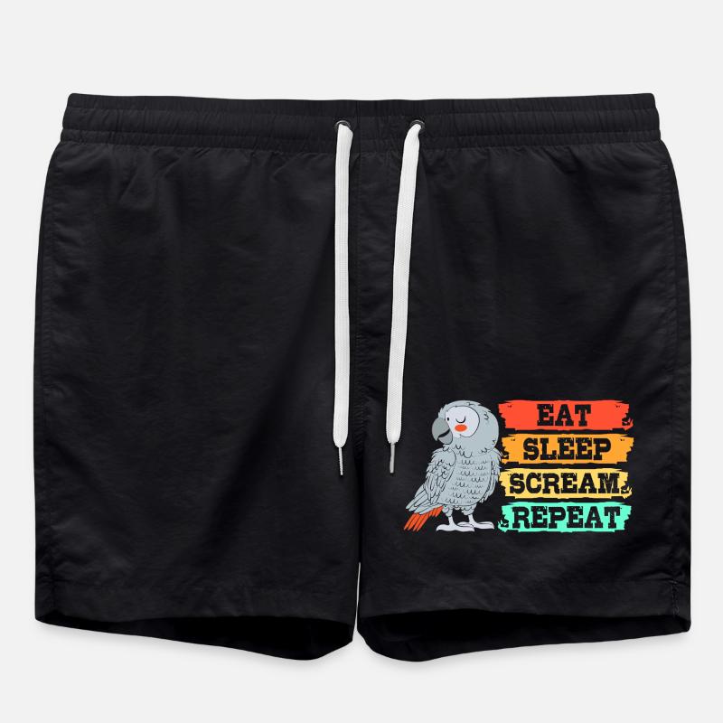 Parrot Grey - Short de bain - noir