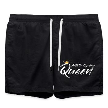 Artistic cycling, artistic cycling, indoor cycling - Swim Trunks - black - Front - AI Model Male 185 light (185cm)