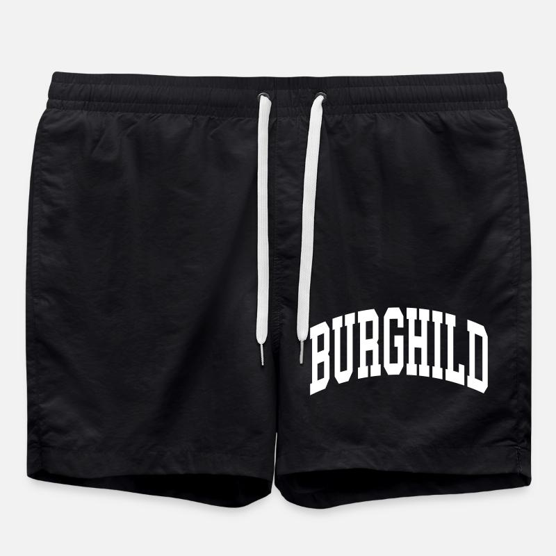 Burghild - Badeshorts - Schwarz
