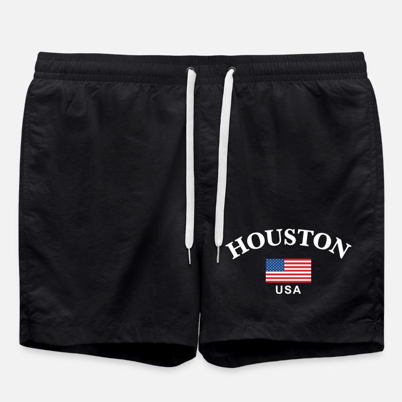 Houston, États-Unis - Short de bain - noir