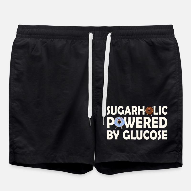 Sugarholic alimenté par le glucose - Short de bain - noir