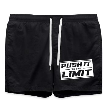 Push It To The Limit - Badeshorts - Schwarz - Vorne - AI Model Male 185 light (185cm)