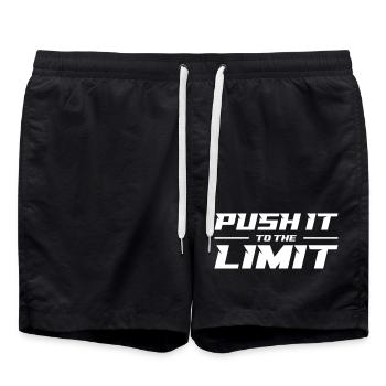 Push It To The Limit - Badeshorts - Schwarz - Vorne - AI Model Male 185 light (185cm)