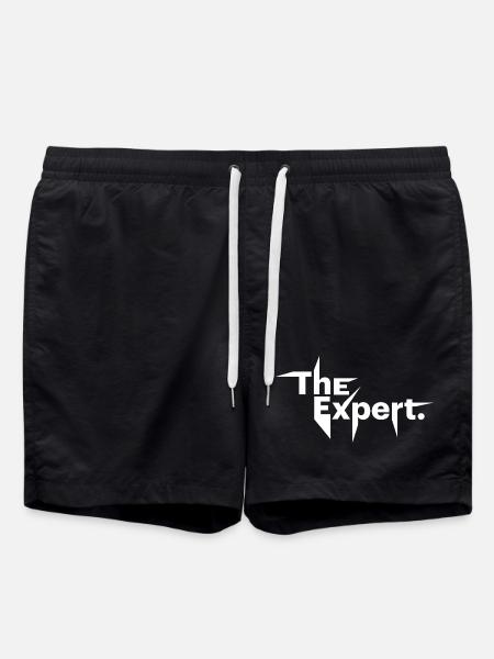 The Expert , Statement, Know-It-All - Swim Trunks - black