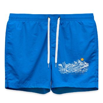 Hiker Sunrise Destination Relief Light - Swim Trunks - cobalt blue - Front