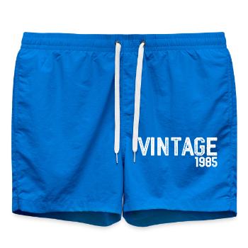 Vintage 1985 - Swim Trunks - cobalt blue - Front