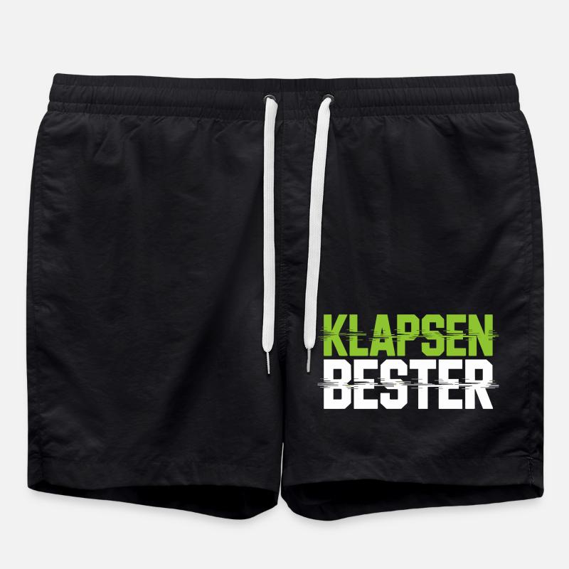 Meilleure phrase folle du bureau - Short de bain - noir
