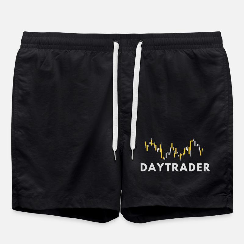Trader - Trading Stock Exchange Stocks - Swim Trunks - black
