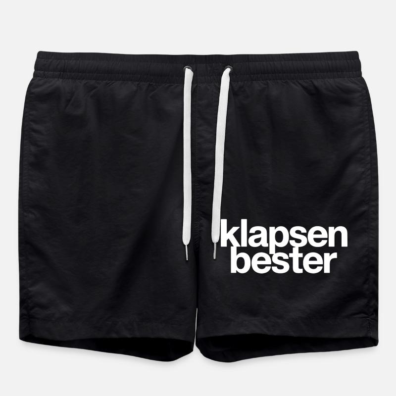 Meilleure phrase folle du bureau - Short de bain - noir