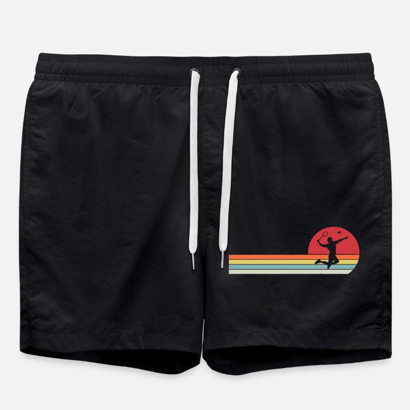 retro badminton  - Short de bain - noir
