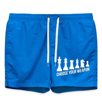 Stratégie du cadeau d’échecs : choisissez votre arme - Short de bain - cobalt blue - Devant
