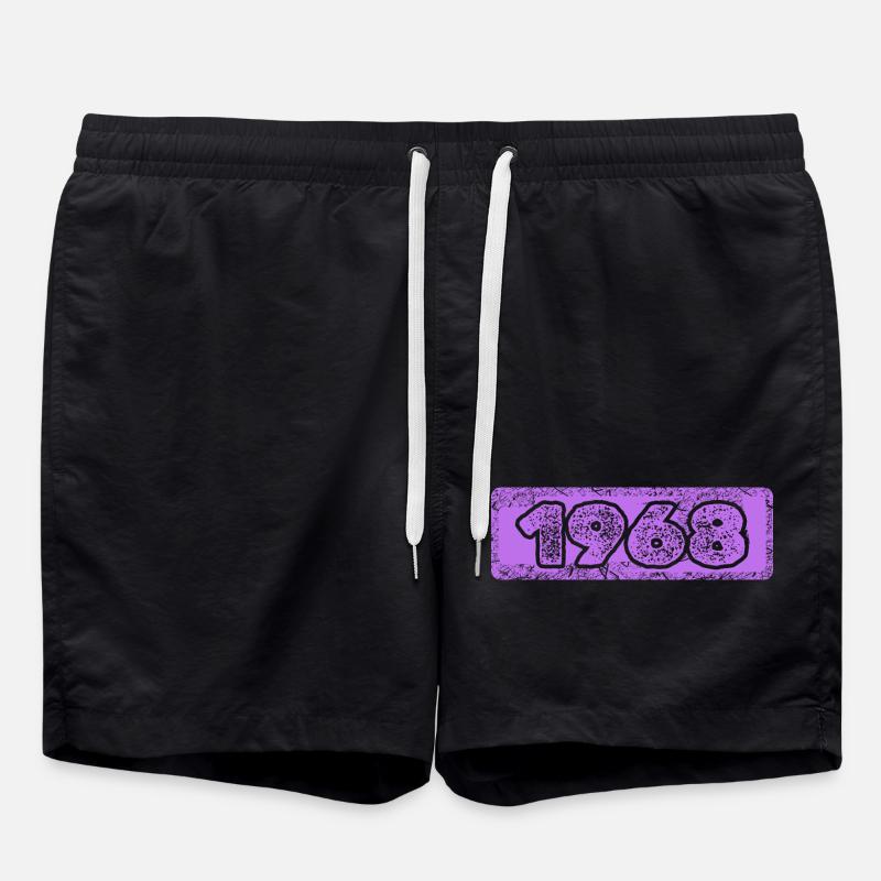 1968 - Short de bain - noir