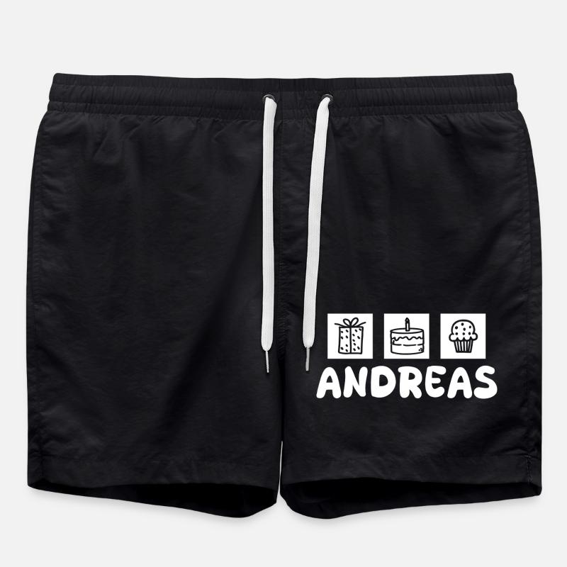 Andreas als Geschenk - Badeshorts - Schwarz