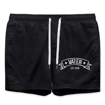 Dad Be Dad Future Dad New Dad New Dad - Swim Trunks - black - Front - AI Model Male 185 light (185cm)