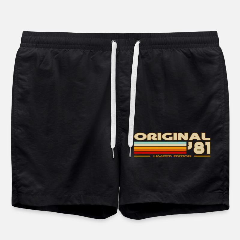 1981 - Short de bain - noir