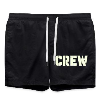 crew - Badeshorts - Schwarz - Vorne - AI Model Male 185 light (185cm)