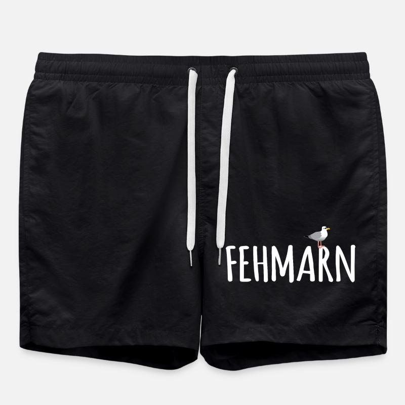 Fehmarn Seagull - Swim Trunks - black