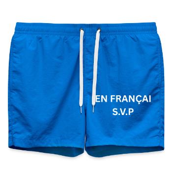 En Françaisvp Touriste Enseignant Cadeau Drole  - Short de bain - cobalt blue - Devant