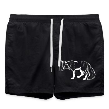 Fox - Swim Trunks - black - Front - AI Model Male 185 light (185cm)