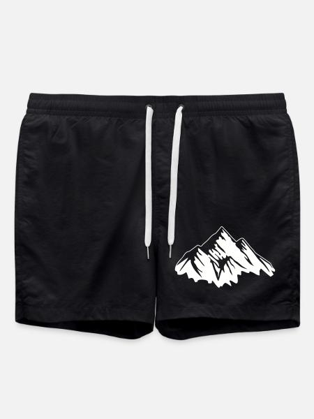 Mountains - Swim Trunks - black