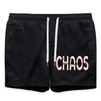 Chaos Coordinator Mom - Swim Trunks - black - Front - AI Model Male 185 light (185cm)