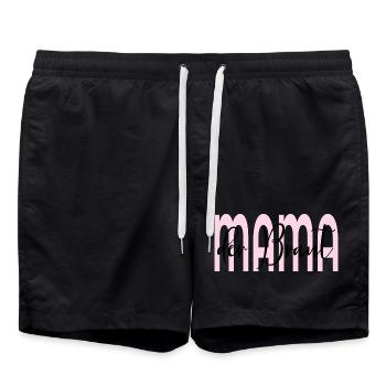 Hochzeit Mama der Braut - Badeshorts - Schwarz - Vorne - AI Model Male 185 light (185cm)