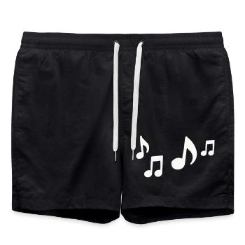 Silhouette du flux des notes - Short de bain - noir - Devant - AI Model Male 185 light (185cm)